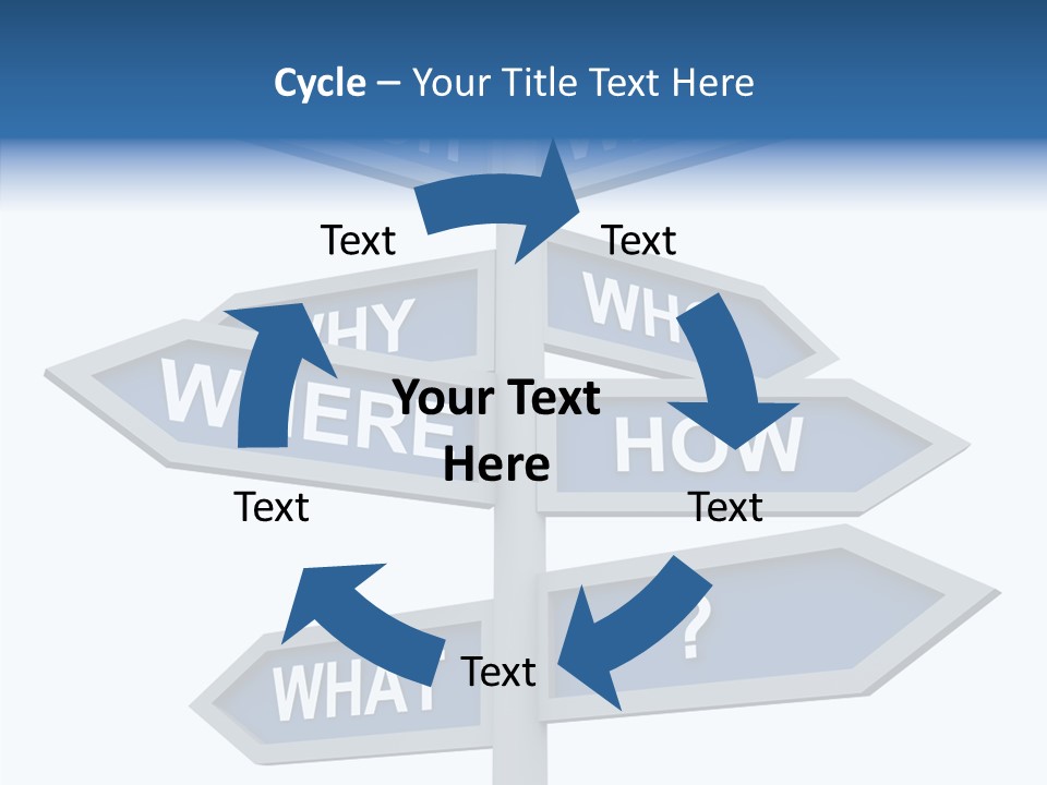 Help Knowing Way PowerPoint Template