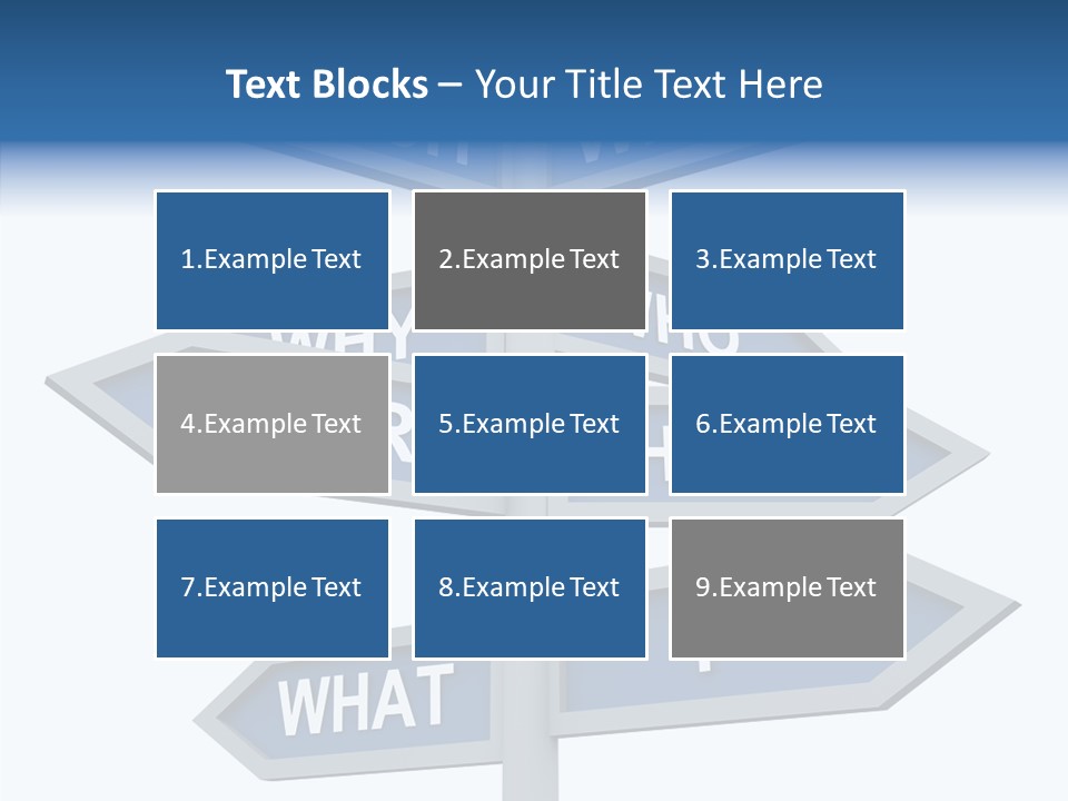 Help Knowing Way PowerPoint Template