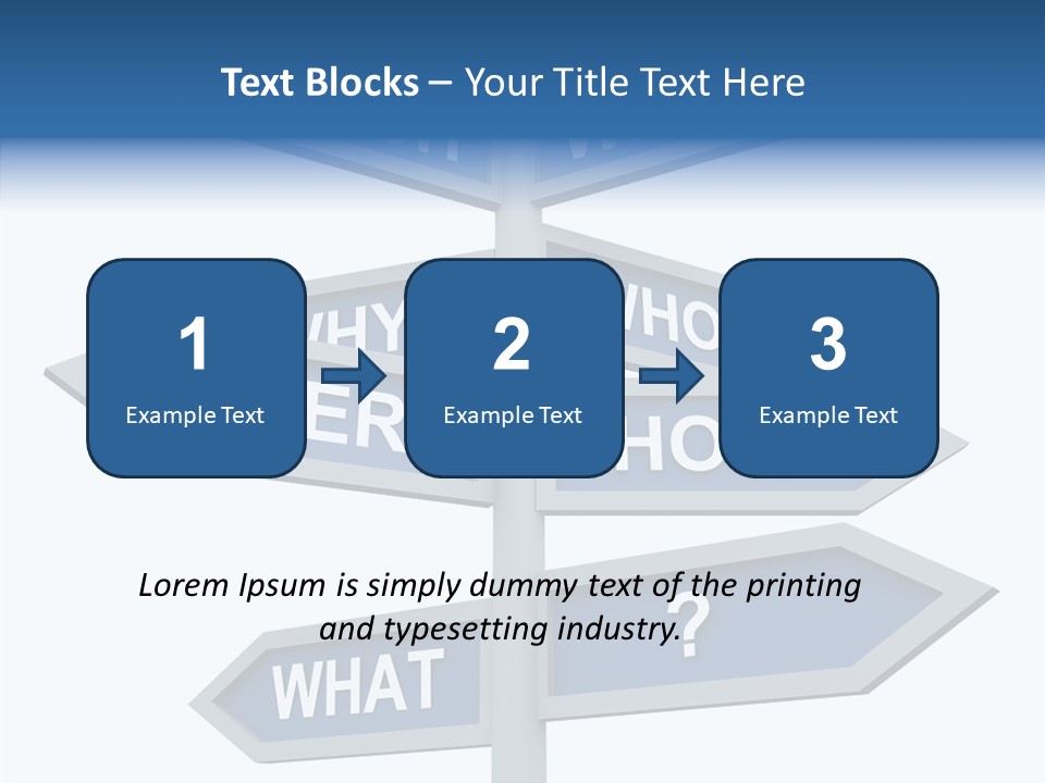 Help Knowing Way PowerPoint Template