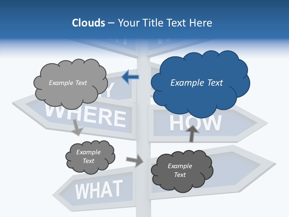 Help Knowing Way PowerPoint Template