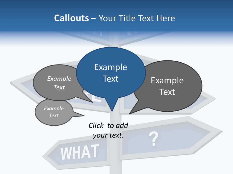 Help Knowing Way PowerPoint Template