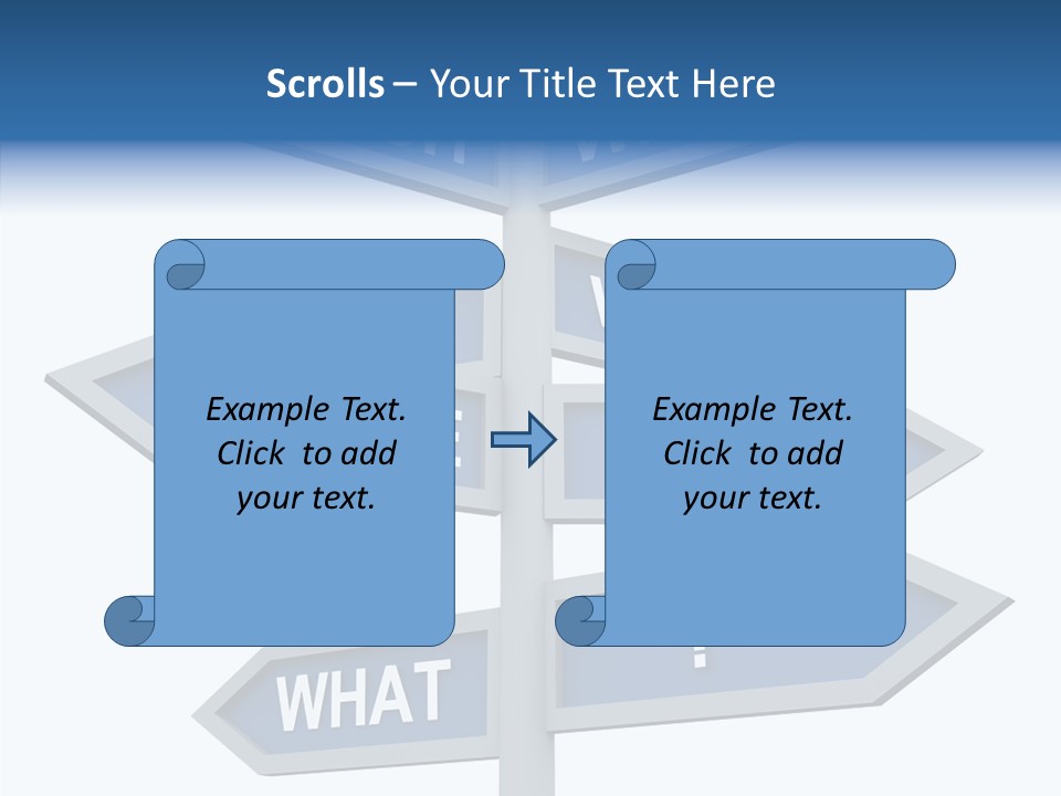 Help Knowing Way PowerPoint Template