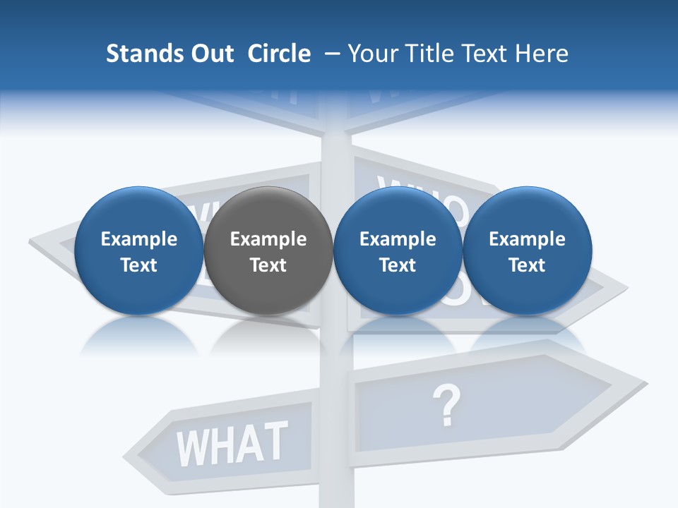 Help Knowing Way PowerPoint Template