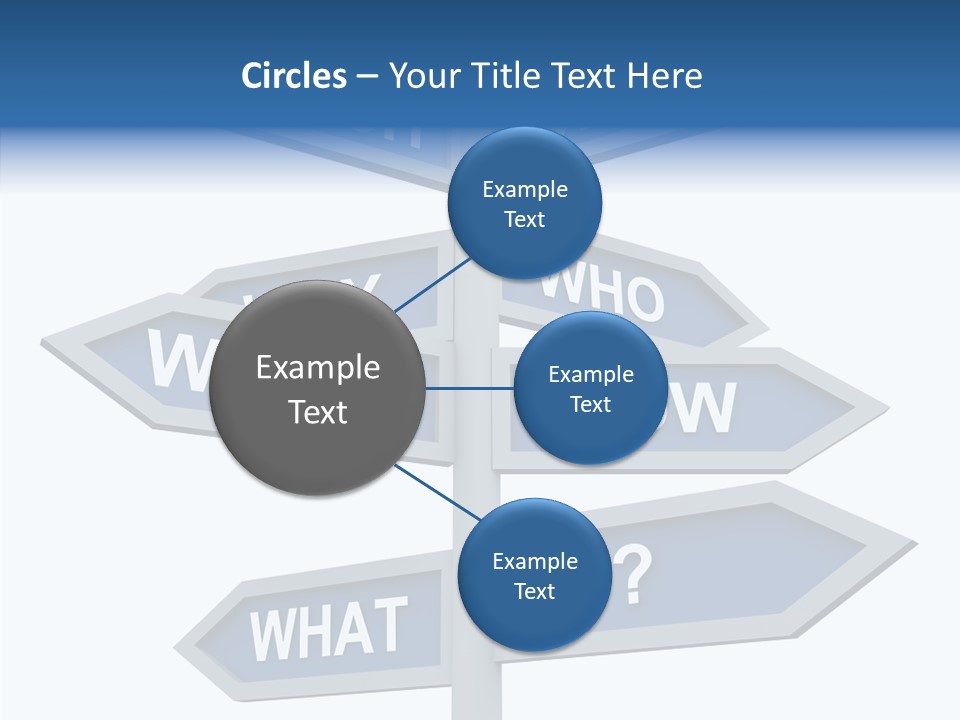 Help Knowing Way PowerPoint Template