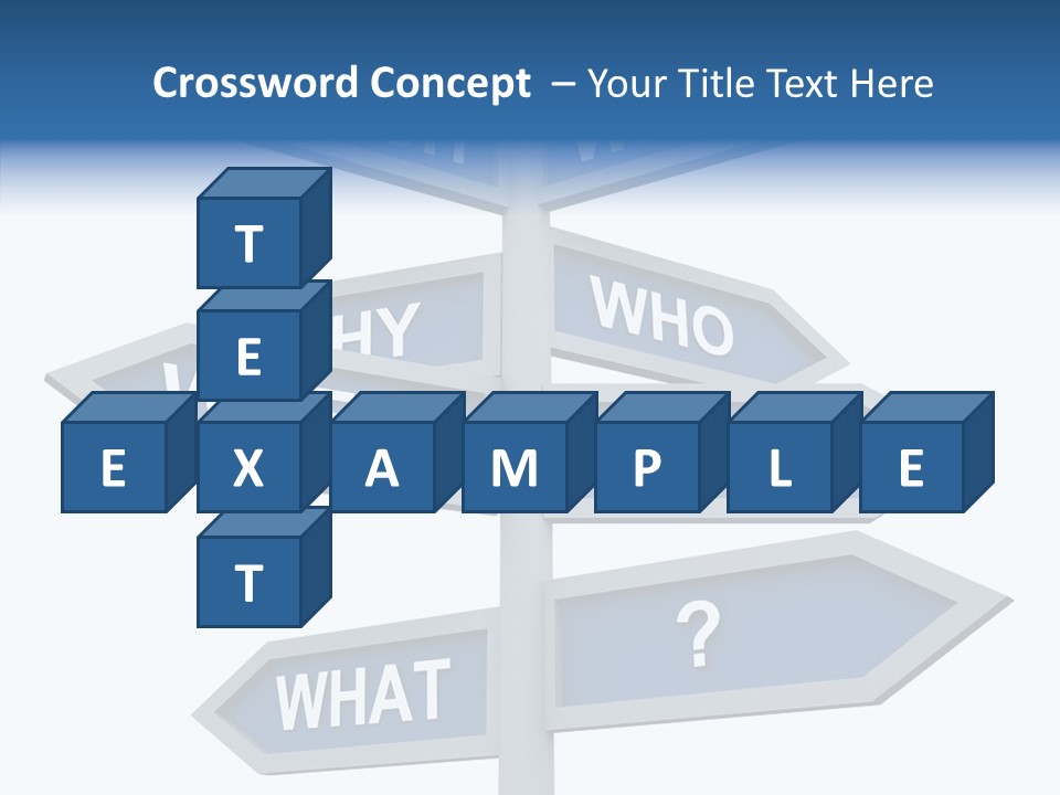 Help Knowing Way PowerPoint Template