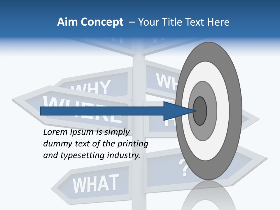 Help Knowing Way PowerPoint Template