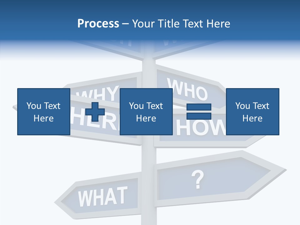 Help Knowing Way PowerPoint Template