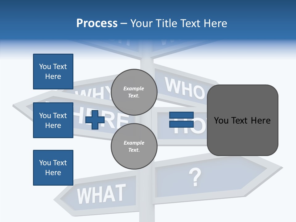 Help Knowing Way PowerPoint Template