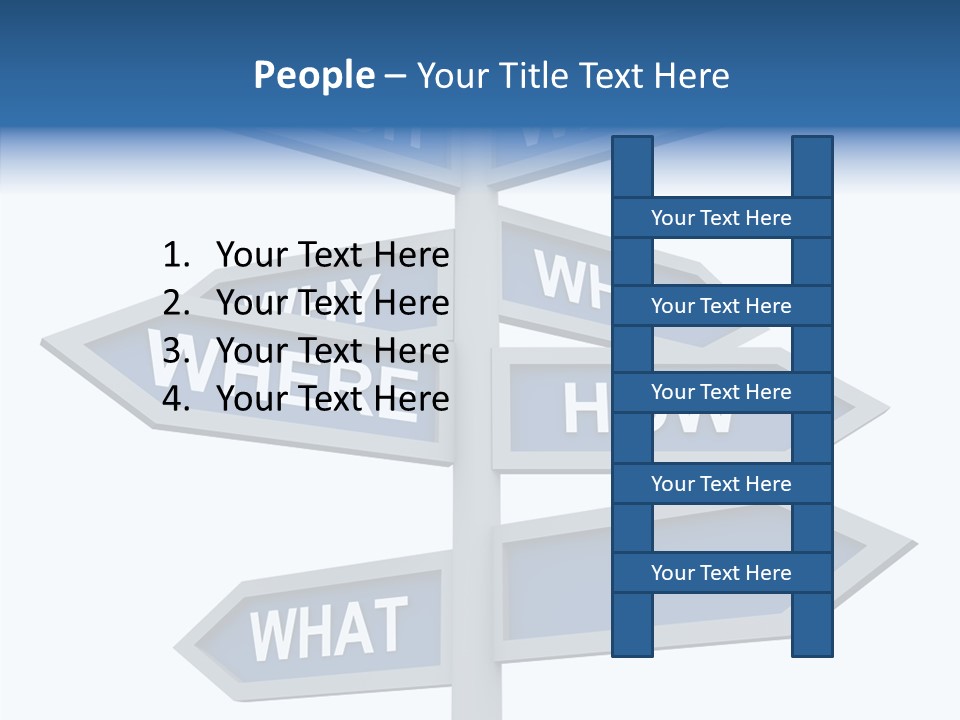 Help Knowing Way PowerPoint Template