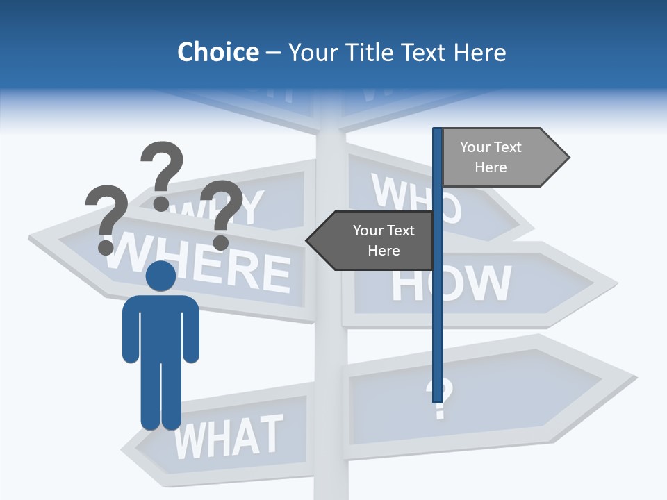 Help Knowing Way PowerPoint Template