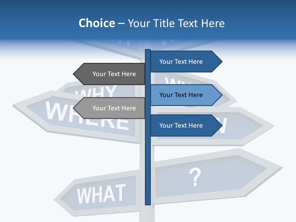 Help Knowing Way PowerPoint Template