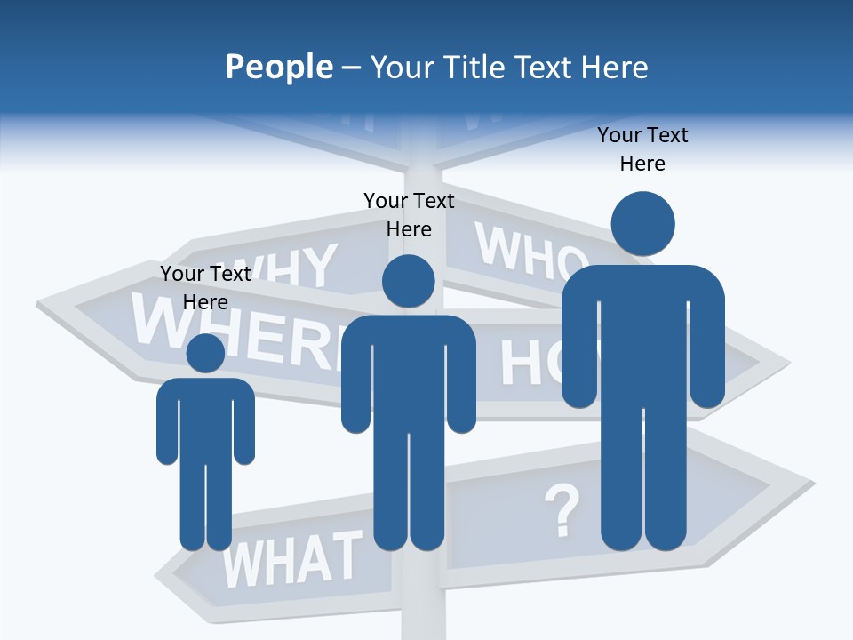 Help Knowing Way PowerPoint Template