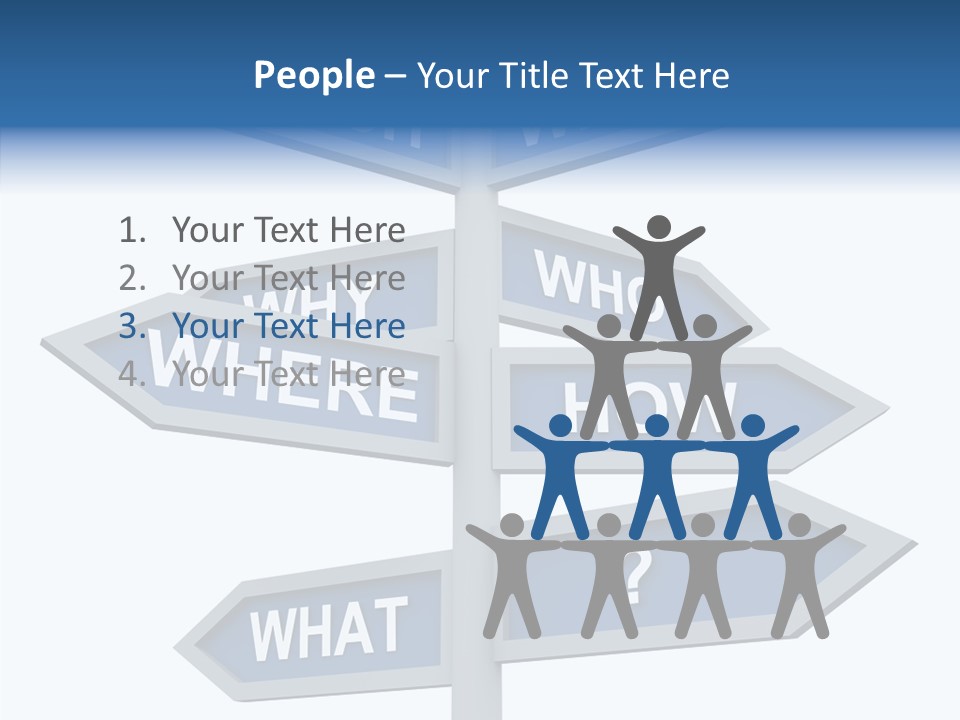 Help Knowing Way PowerPoint Template