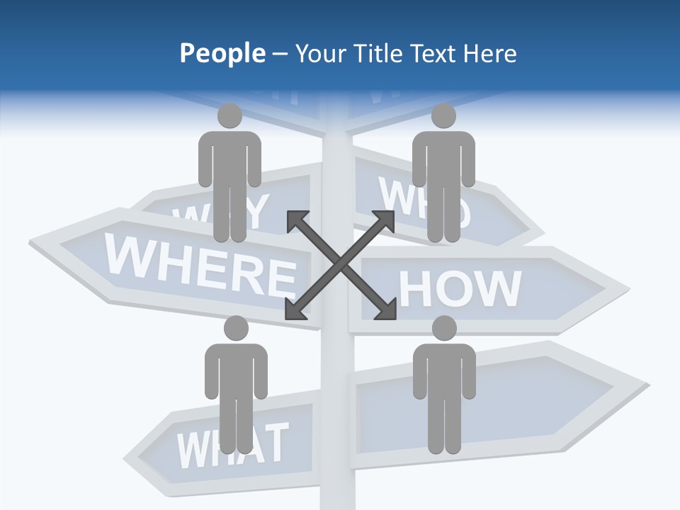 Help Knowing Way PowerPoint Template