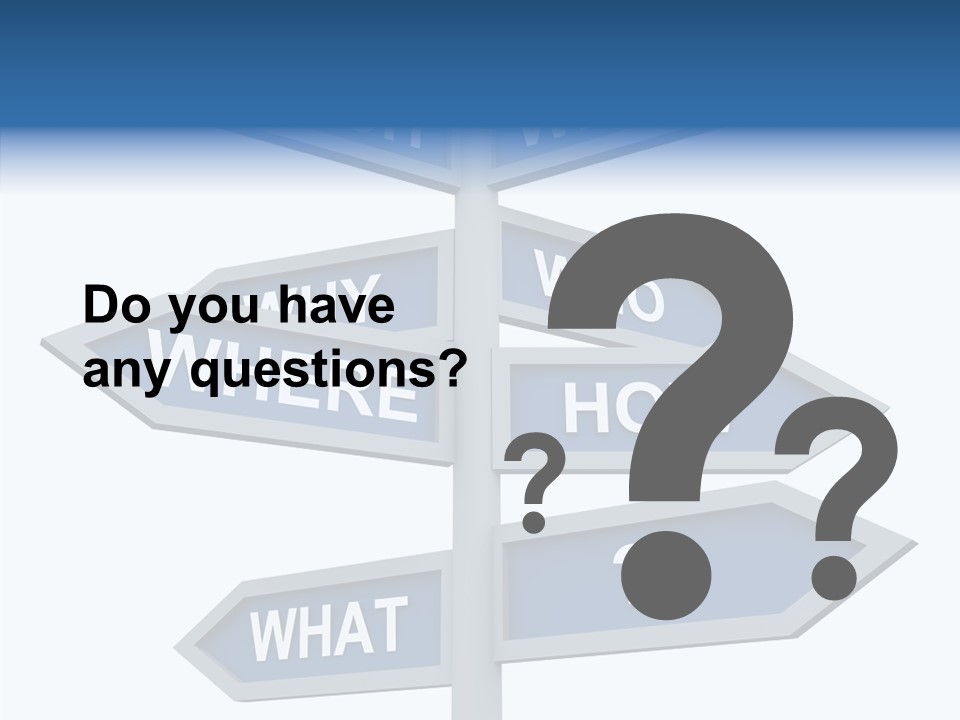 Help Knowing Way PowerPoint Template
