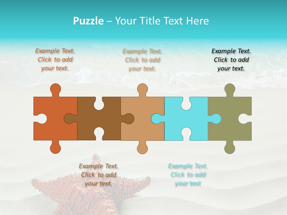 Turquoise Marine Outdoor PowerPoint Template
