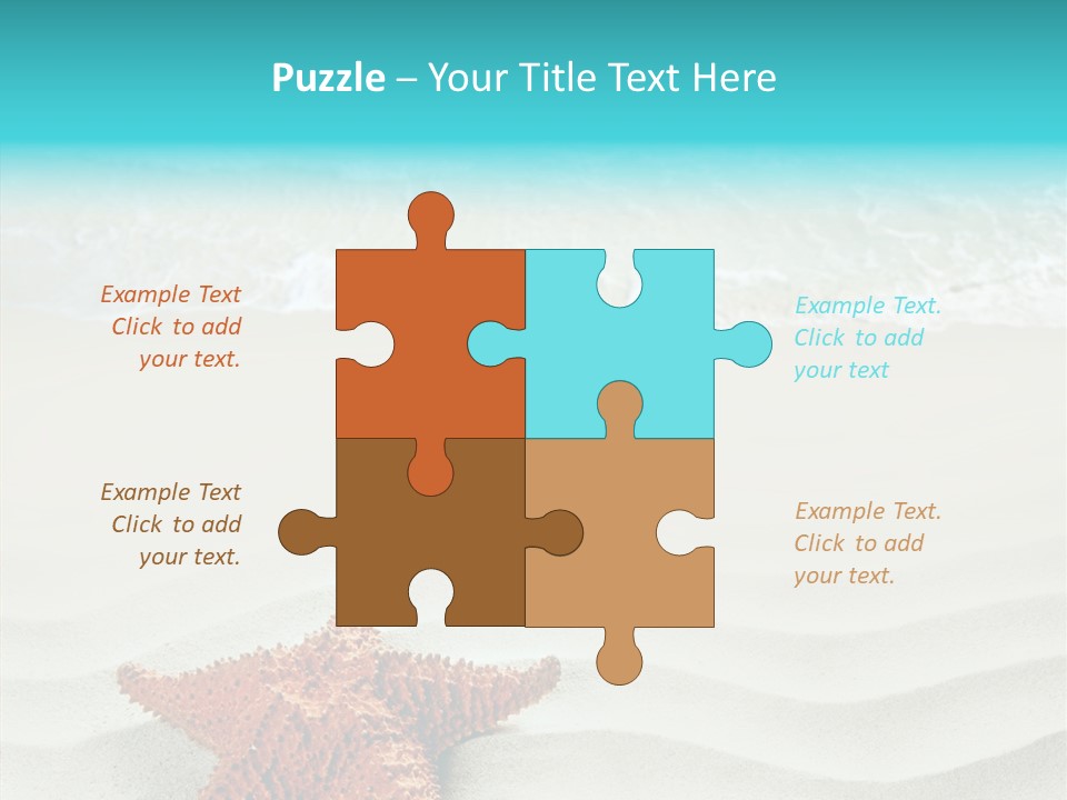 Turquoise Marine Outdoor PowerPoint Template