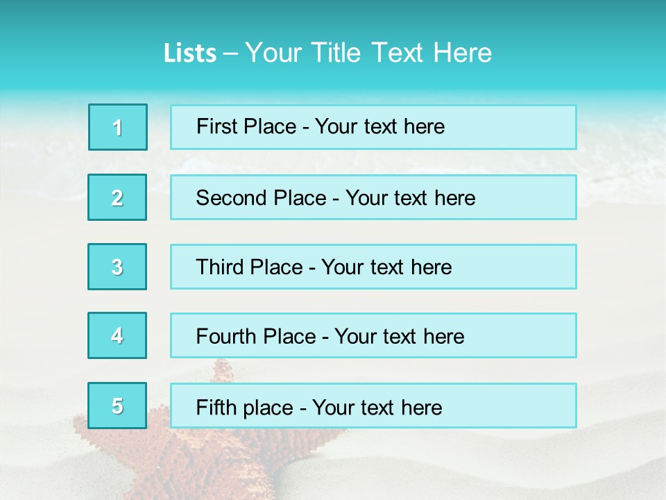 Turquoise Marine Outdoor PowerPoint Template