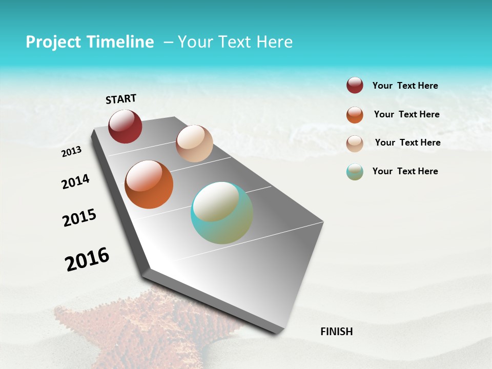 Turquoise Marine Outdoor PowerPoint Template
