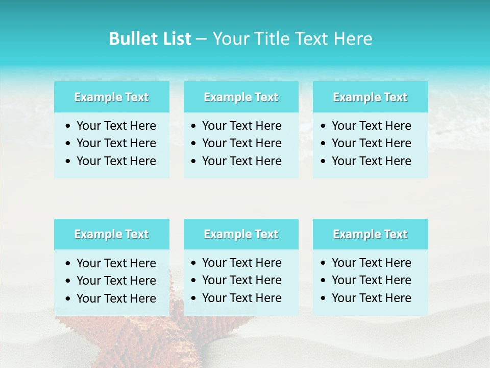 Turquoise Marine Outdoor PowerPoint Template