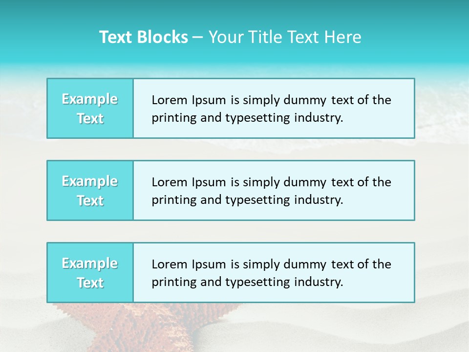 Turquoise Marine Outdoor PowerPoint Template