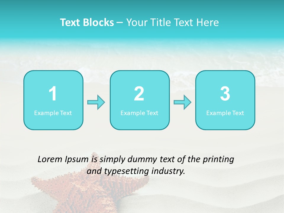 Turquoise Marine Outdoor PowerPoint Template