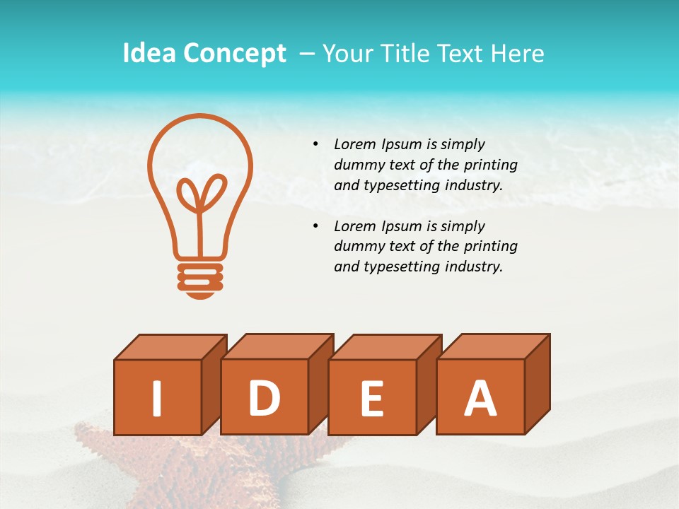 Turquoise Marine Outdoor PowerPoint Template