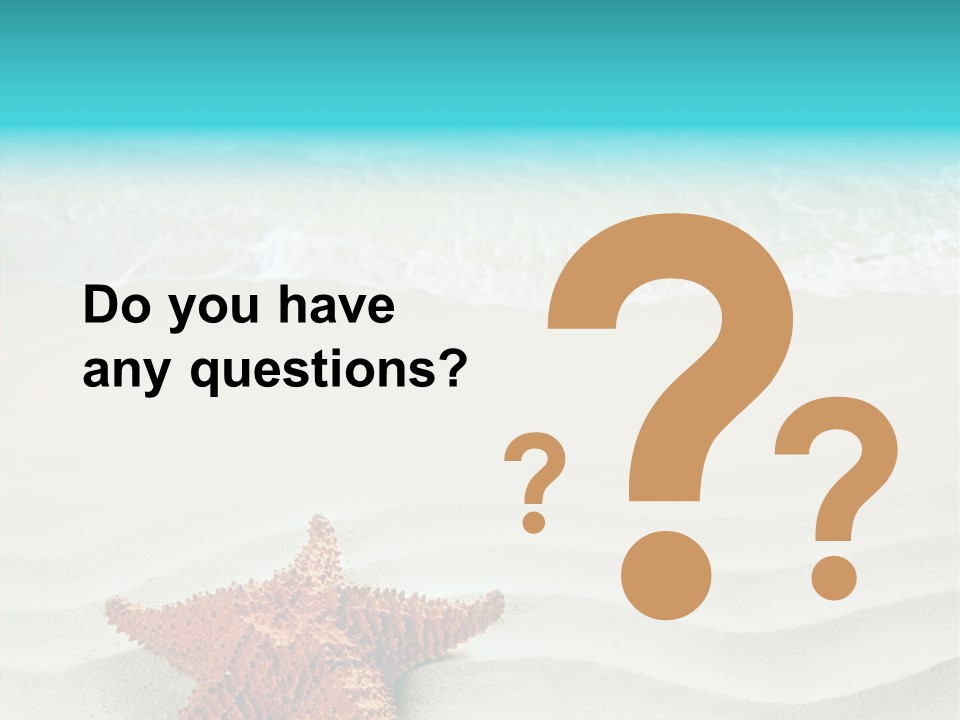 Turquoise Marine Outdoor PowerPoint Template