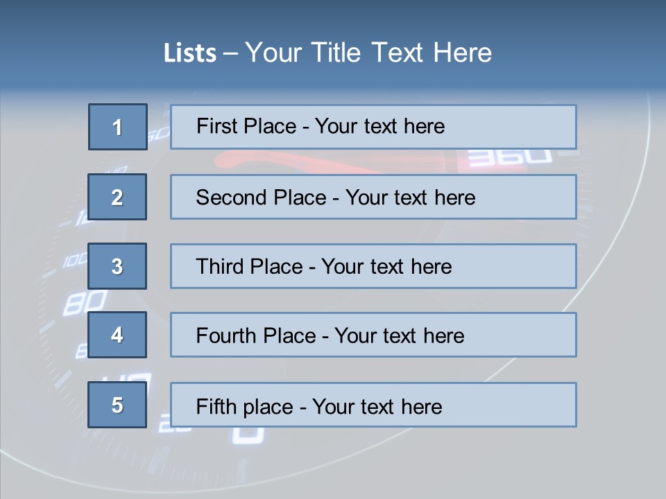 Dial Start Sport PowerPoint Template