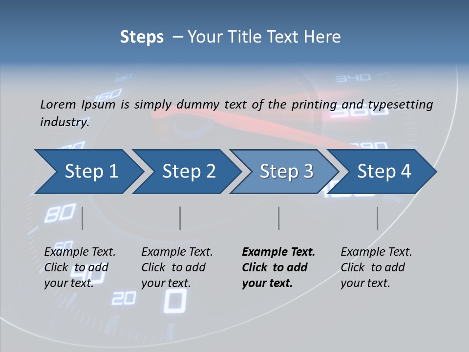 Dial Start Sport PowerPoint Template