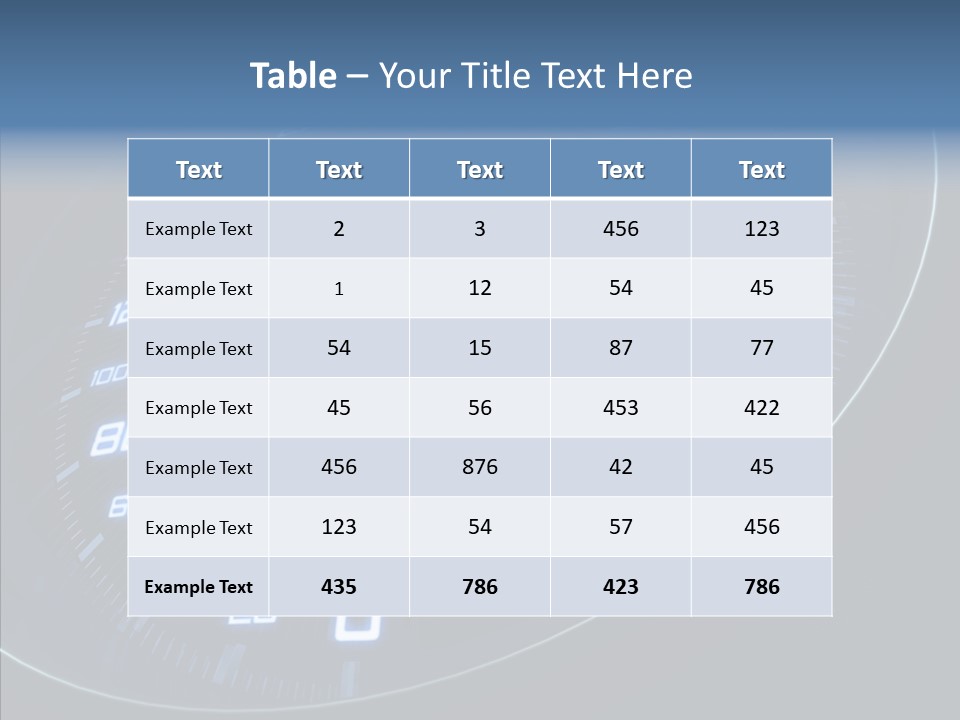Dial Start Sport PowerPoint Template