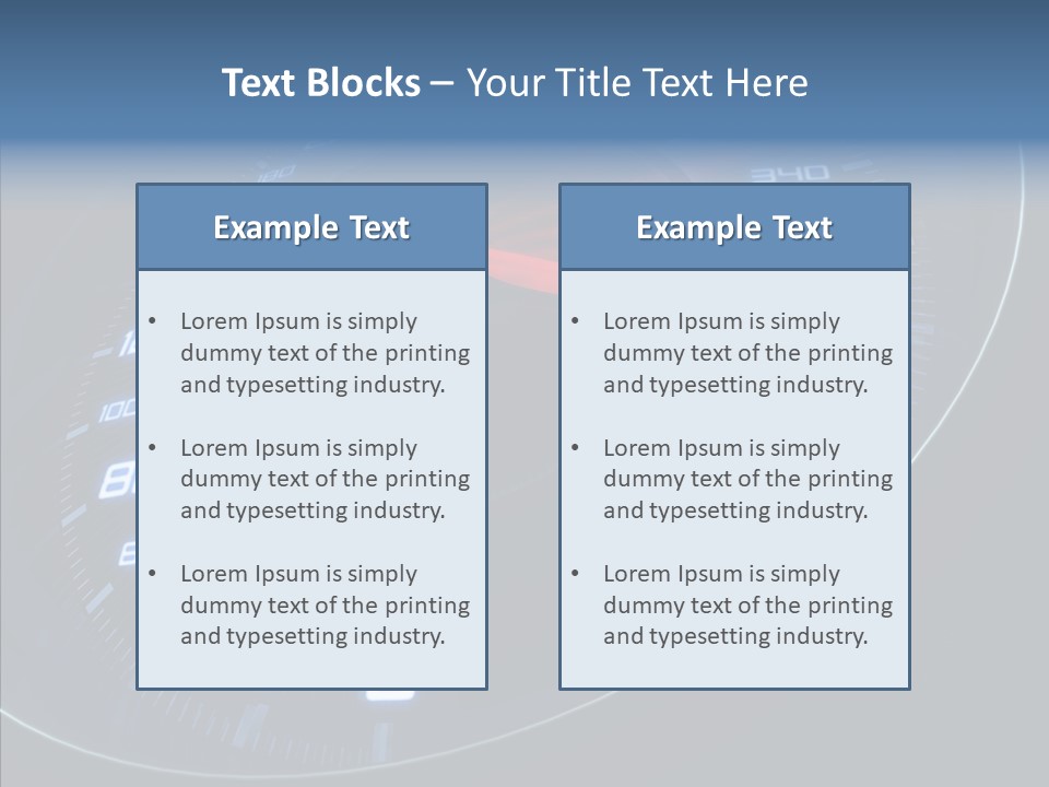 Dial Start Sport PowerPoint Template