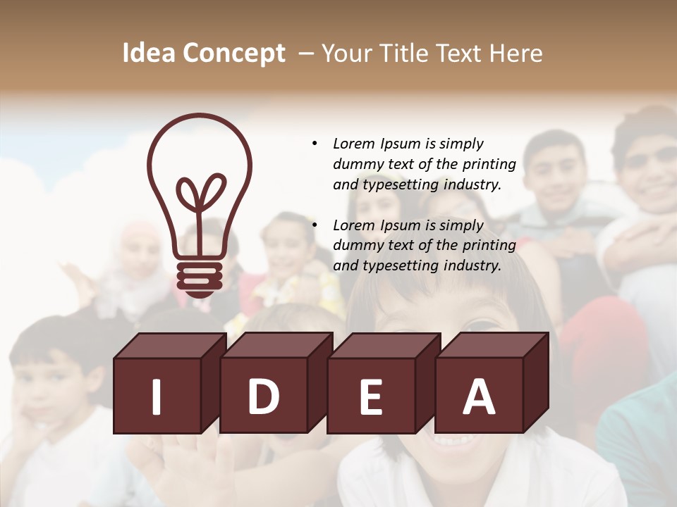 Youth Face Hispanic PowerPoint Template