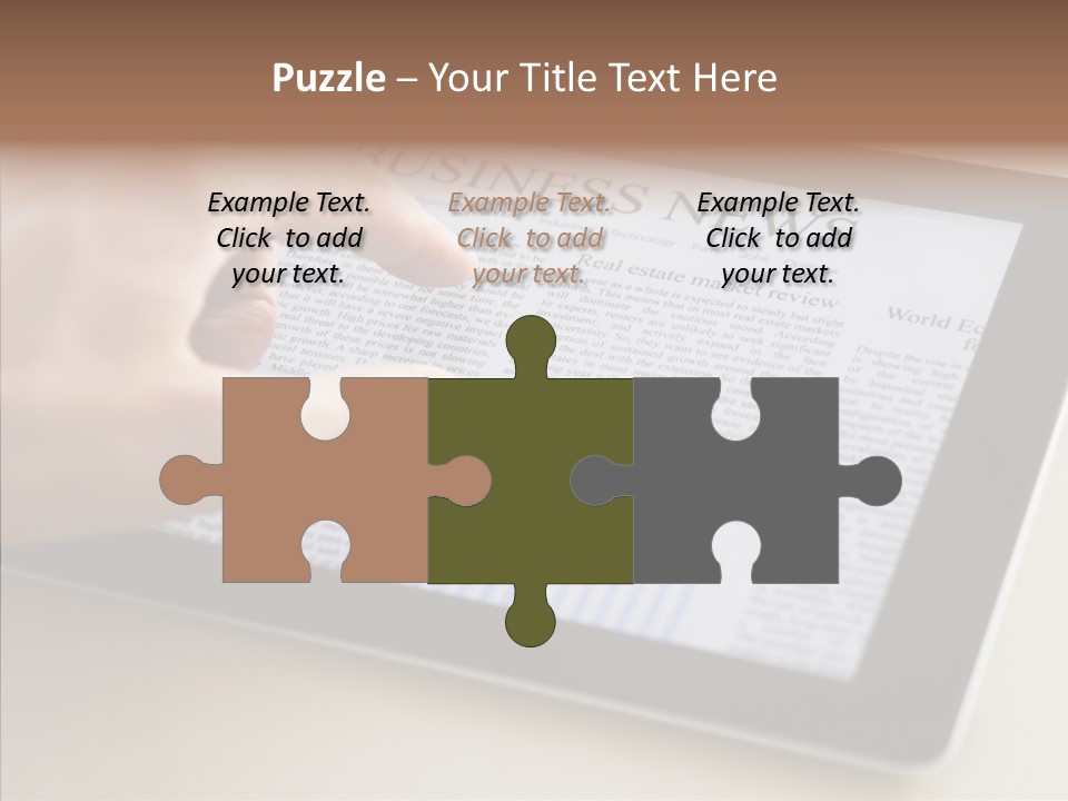 Touch Economic Crisis PowerPoint Template