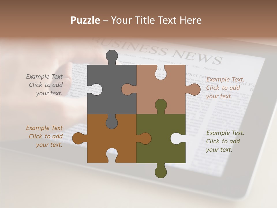 Touch Economic Crisis PowerPoint Template