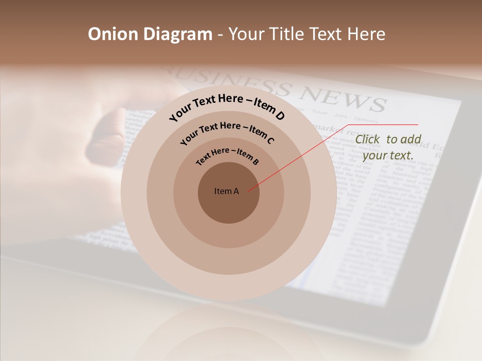 Touch Economic Crisis PowerPoint Template