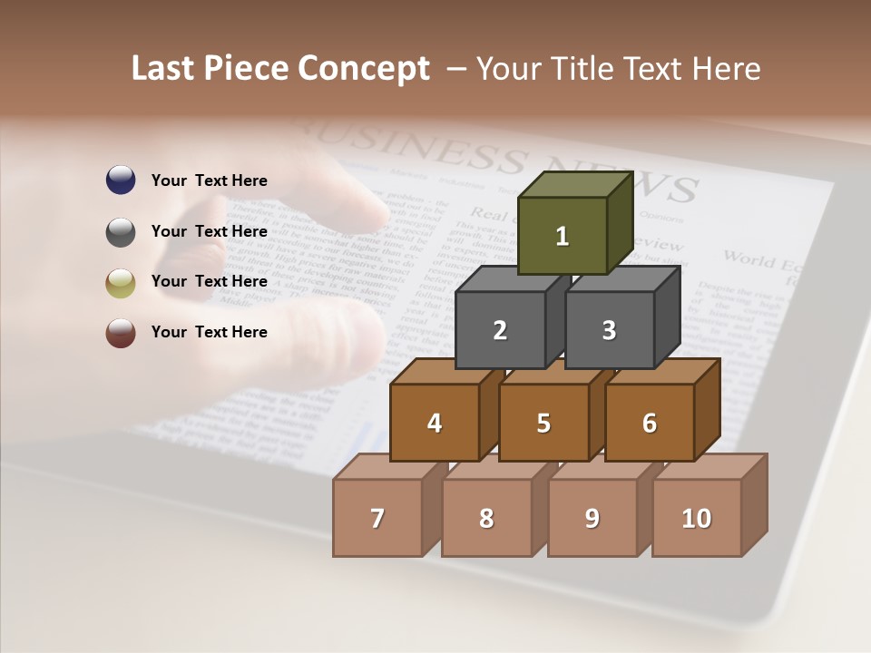 Touch Economic Crisis PowerPoint Template