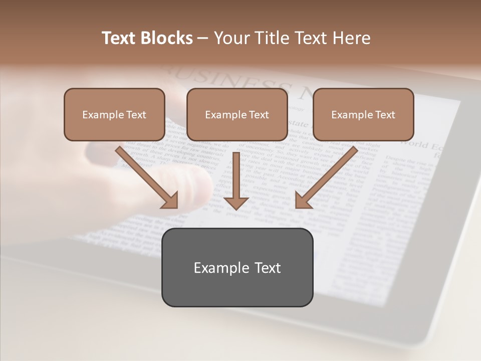 Touch Economic Crisis PowerPoint Template