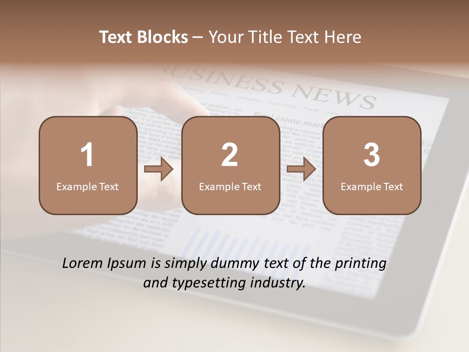 Touch Economic Crisis PowerPoint Template