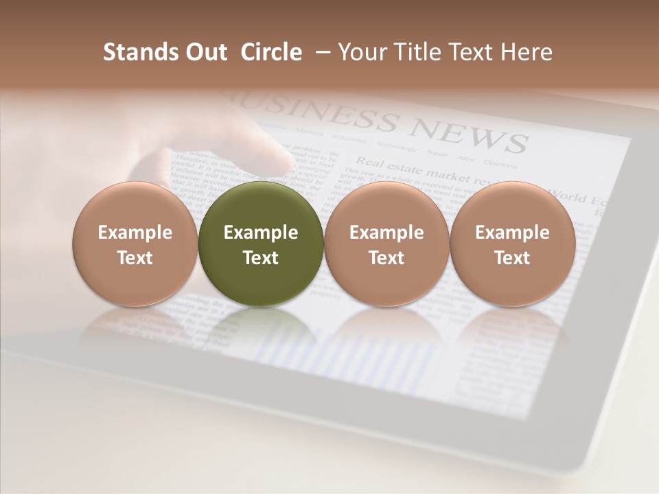 Touch Economic Crisis PowerPoint Template