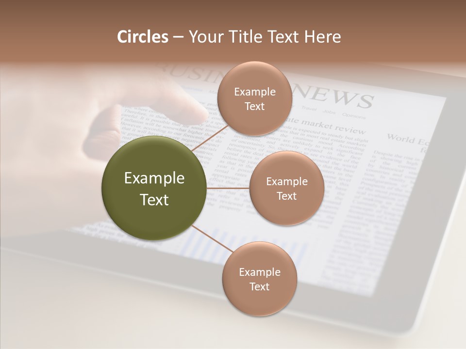 Touch Economic Crisis PowerPoint Template