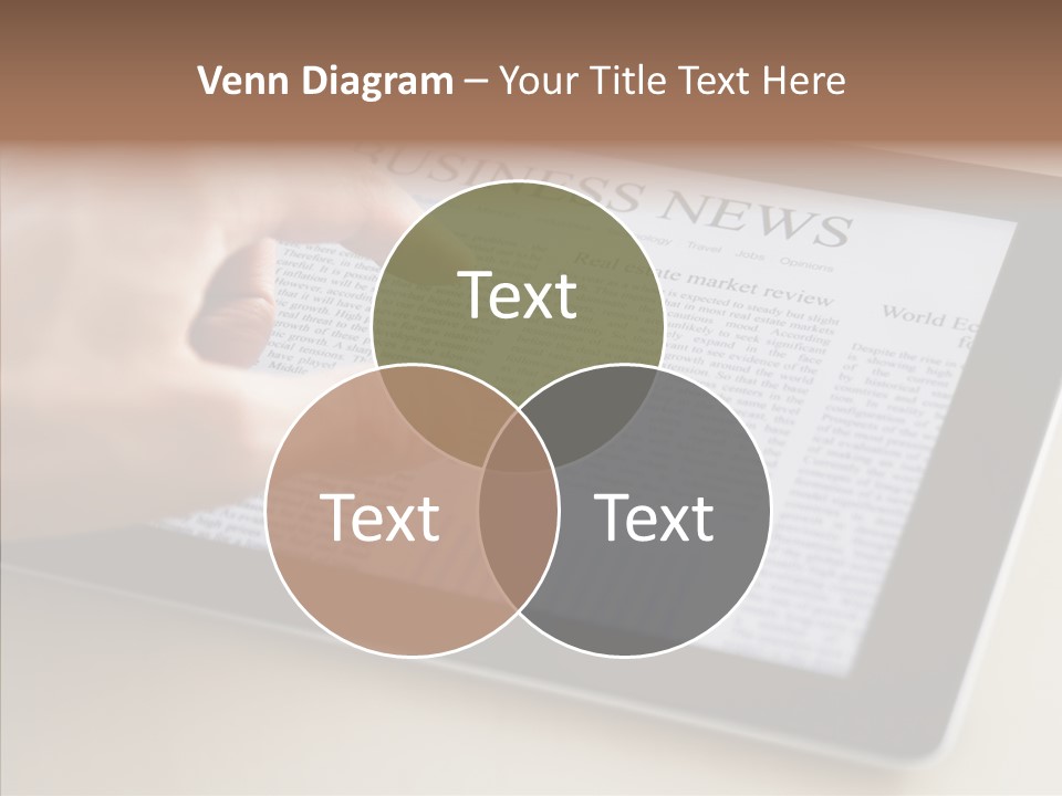 Touch Economic Crisis PowerPoint Template