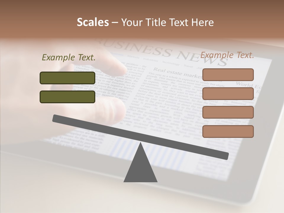 Touch Economic Crisis PowerPoint Template