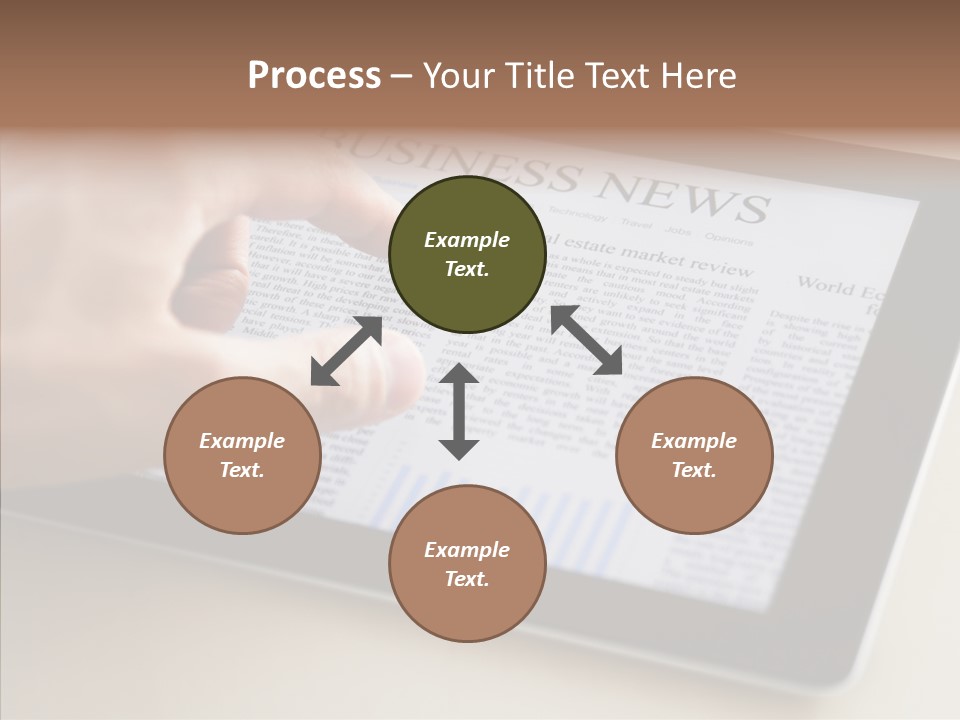 Touch Economic Crisis PowerPoint Template