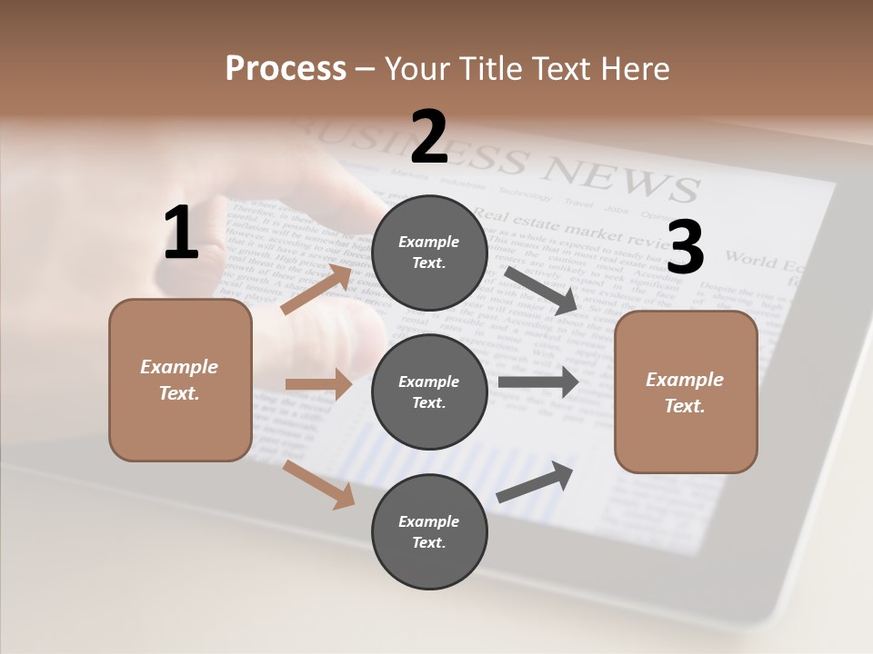 Touch Economic Crisis PowerPoint Template