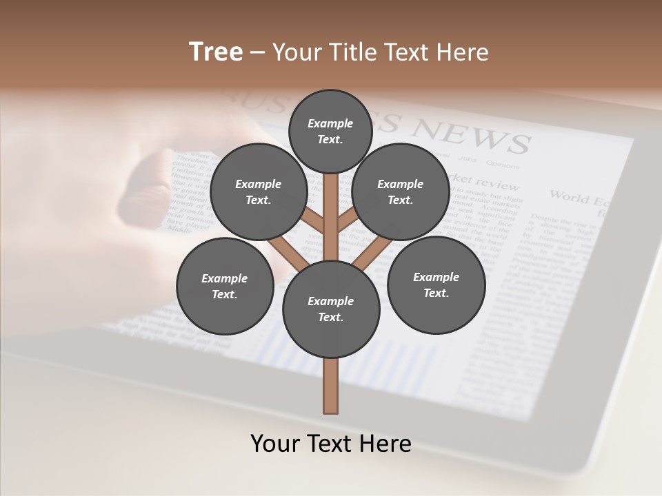 Touch Economic Crisis PowerPoint Template