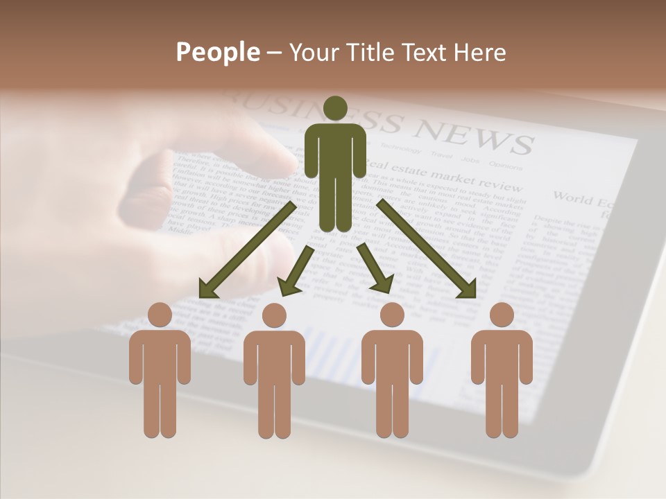 Touch Economic Crisis PowerPoint Template