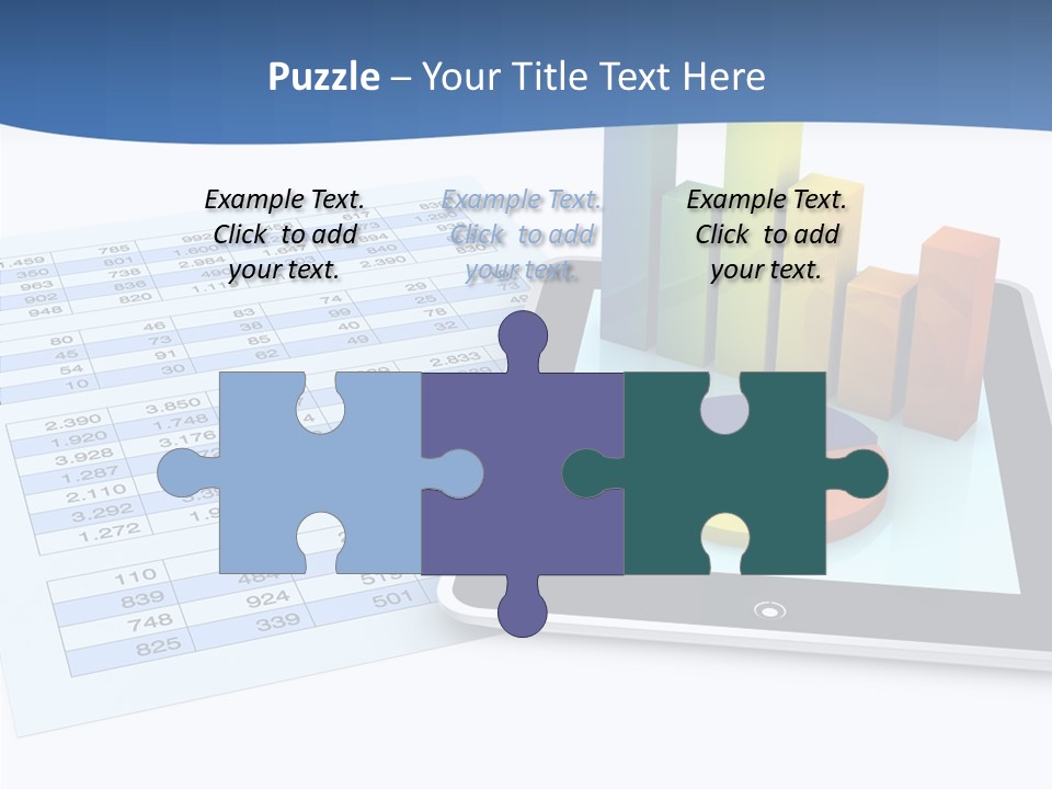 Blue Wireless Progress PowerPoint Template
