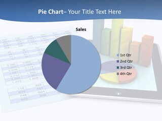 Blue Wireless Progress PowerPoint Template