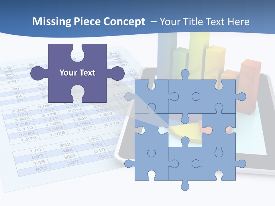 Blue Wireless Progress PowerPoint Template